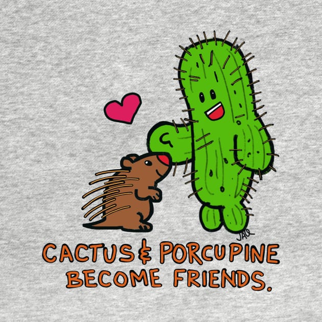 Cactus and Porcupine become Friends by wolfmanjaq